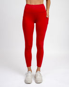 Skin High Waisted Vinyasa Leggings (Multi-Lengths) - Cherry