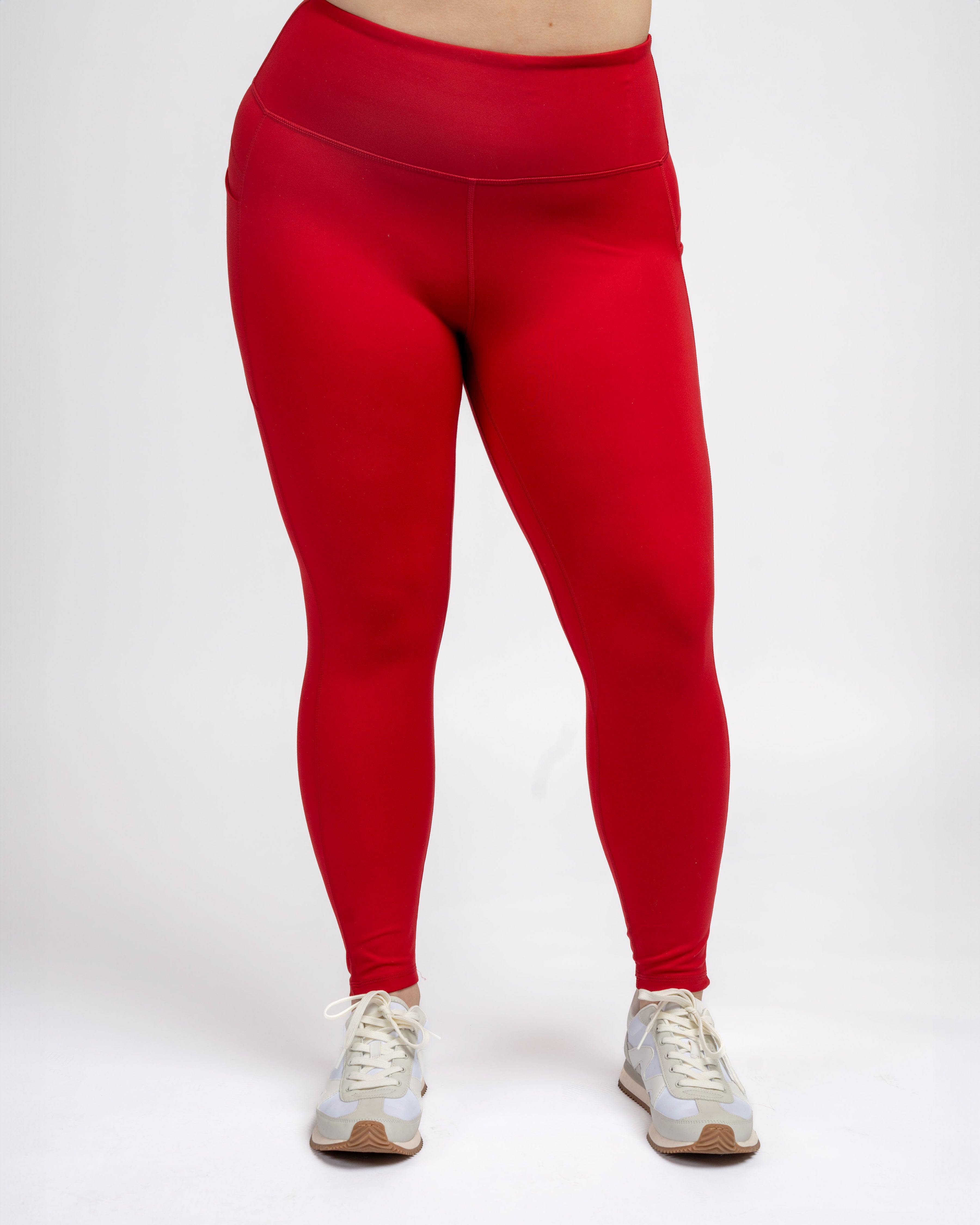 Skin High Waisted Vinyasa Leggings (Multi-Lengths) - Cherry