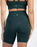 Skin Biker Shorts (8 in.) - Juniper - XS ONLY - FINAL SALE