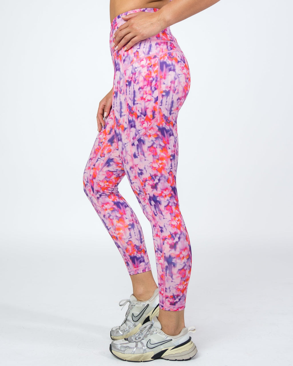 Skin High Waisted Vinyasa 7/8 Capris - Dreamweaver - FINAL SALE