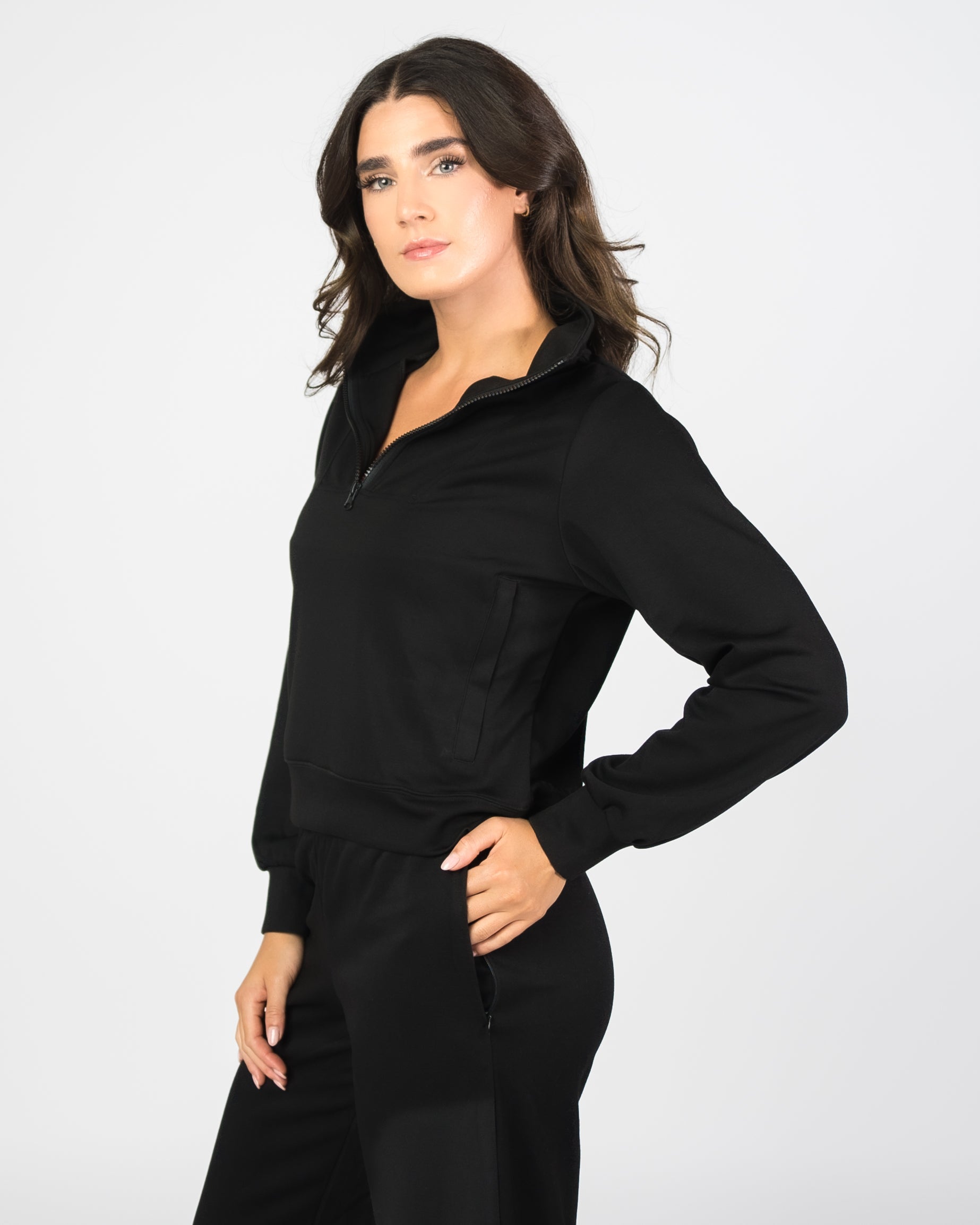 SoftForm Quarter Zip - Black