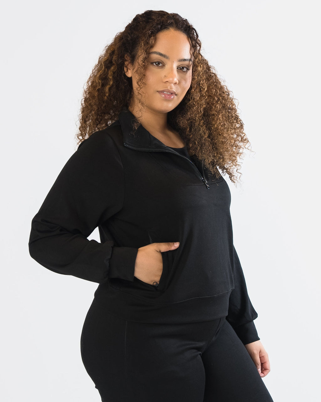 SoftForm Quarter Zip - Black