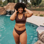 Sun City Bikini Bottoms - Fossil - XL & XXL ONLY - FINAL SALE