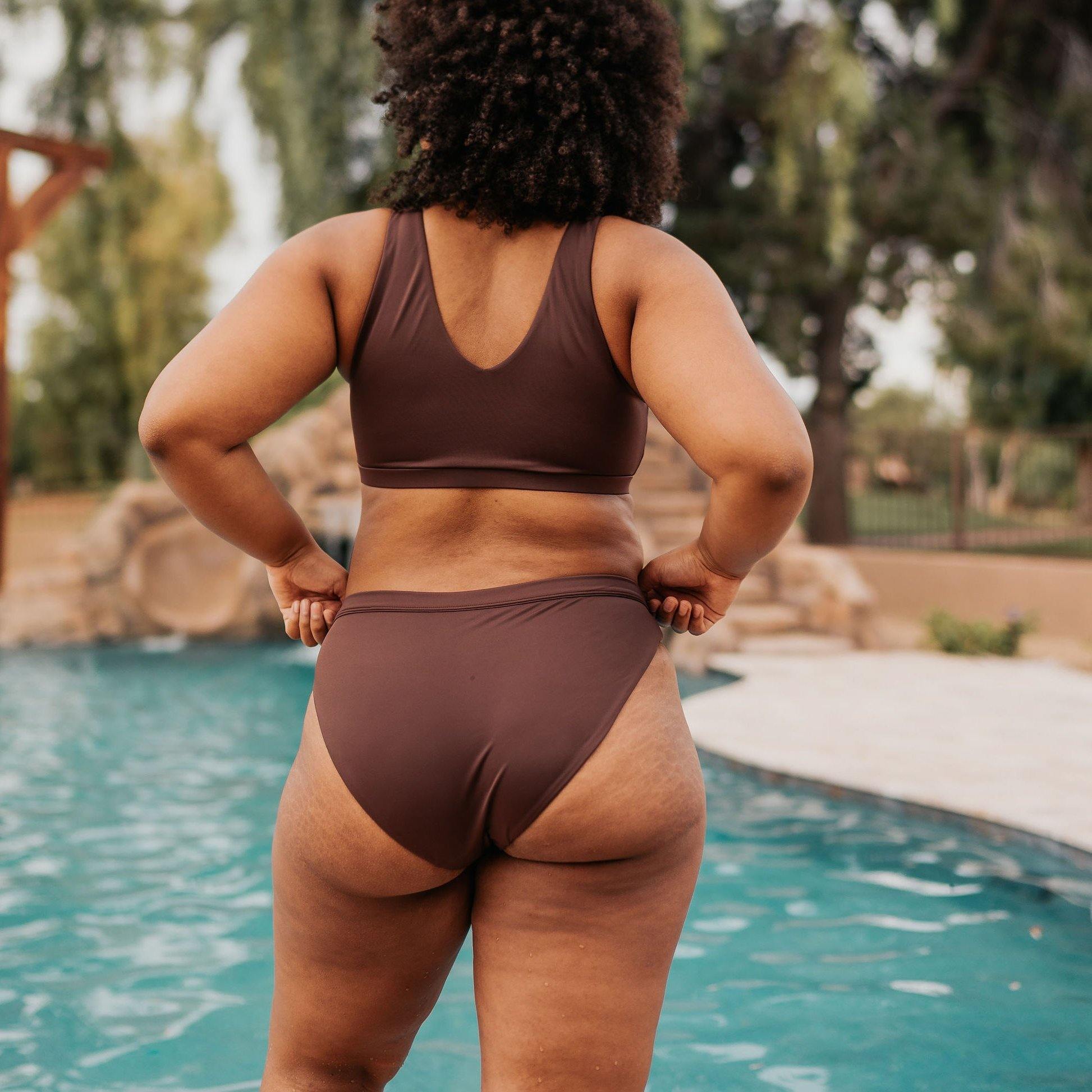 Sun City Bikini Bottoms - Fossil - XL & XXL ONLY - FINAL SALE