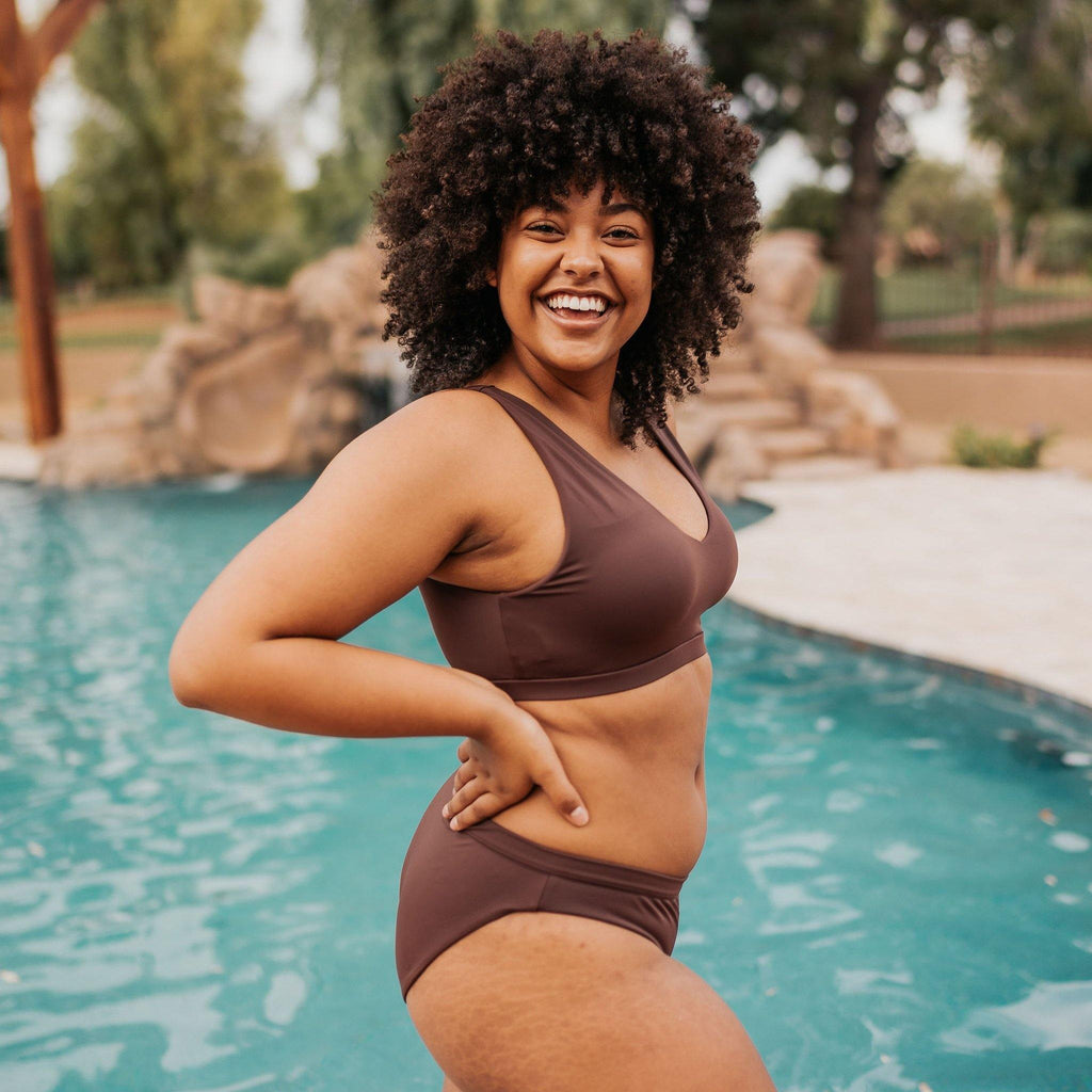 Sun City Bikini Bottoms - Fossil - XL & XXL ONLY - FINAL SALE