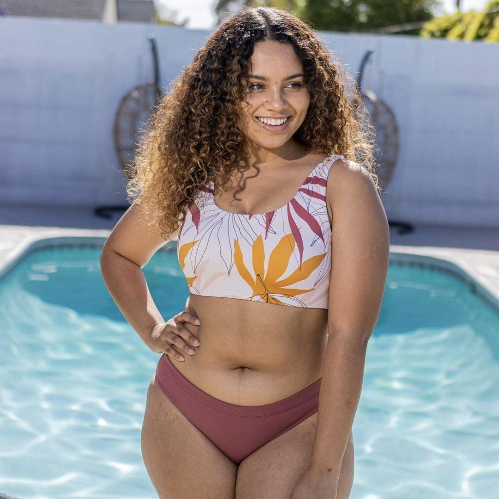 Sun City Bikini Bottoms - Marsala - XL & XXL ONLY - FINAL SALE