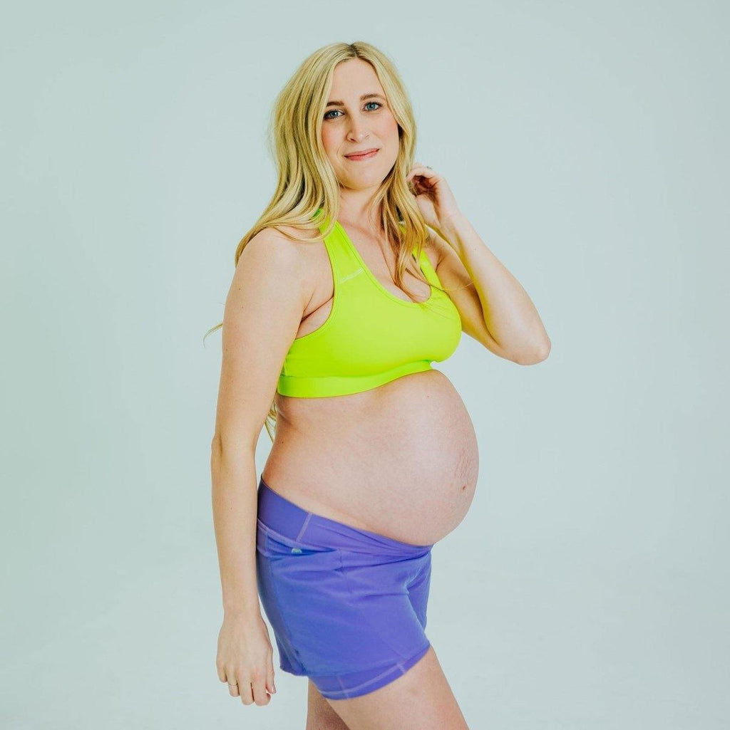 Under Panel Maternity Shorts - Iris - FINAL SALE