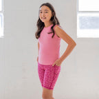 Youth Biker Shorts - Uptown Pink - FINAL SALE
