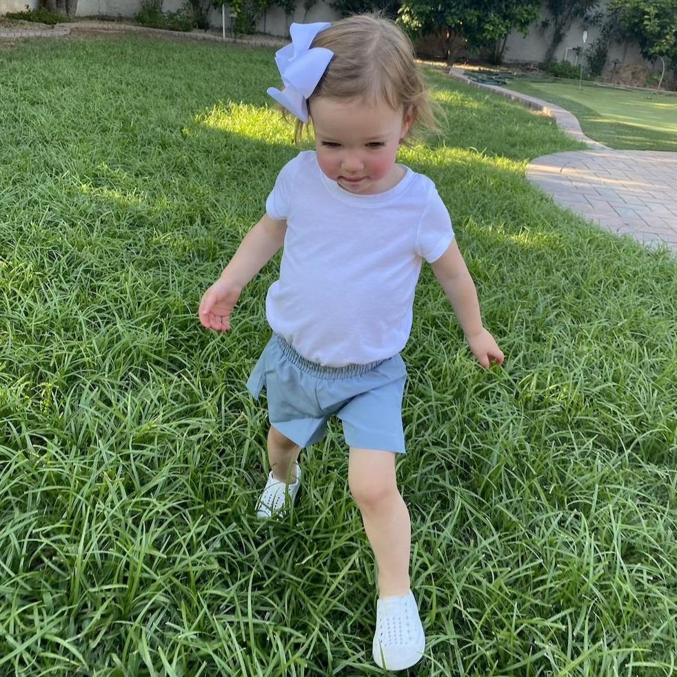 Youth Camp Shorts - Steel Blue - FINAL SALE