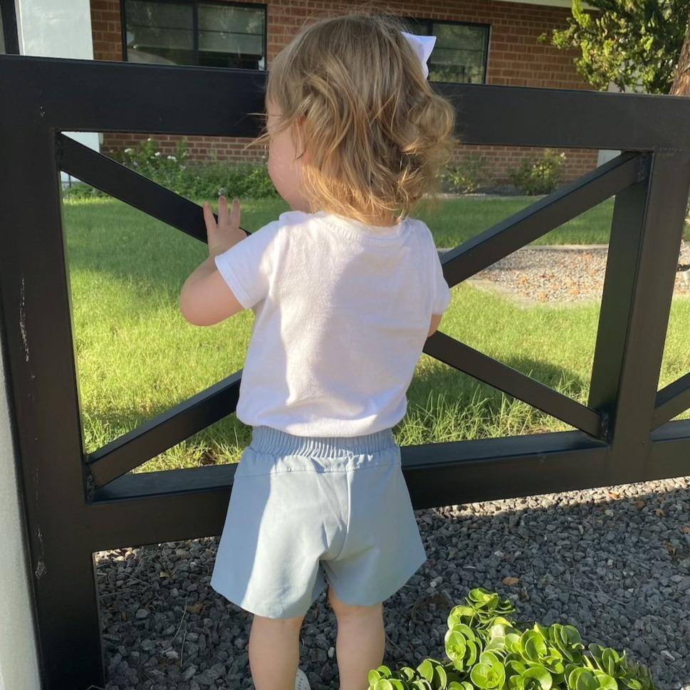 Youth Camp Shorts - Steel Blue - FINAL SALE