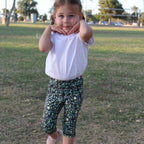 Youth Racer Capris - Daisy - FINAL SALE