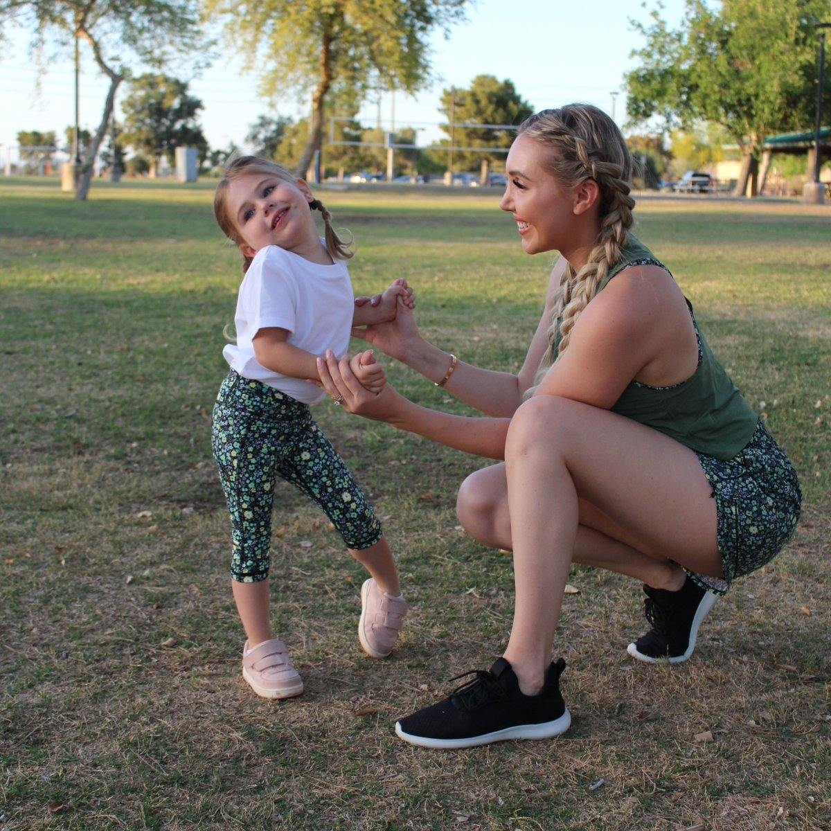 Youth Racer Capris - Daisy - FINAL SALE