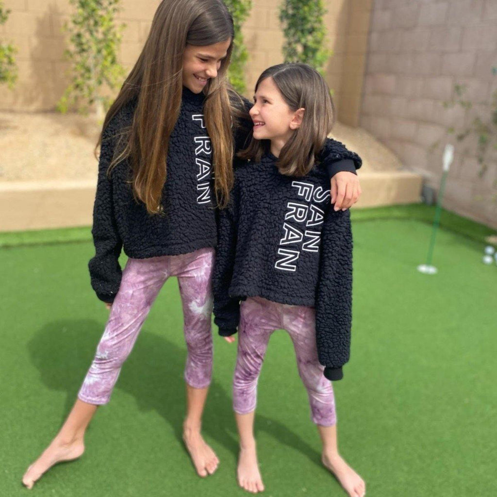 Youth Racer Capris - Lilac Tie Dye - 2T & 3T ONLY - FINAL SALE