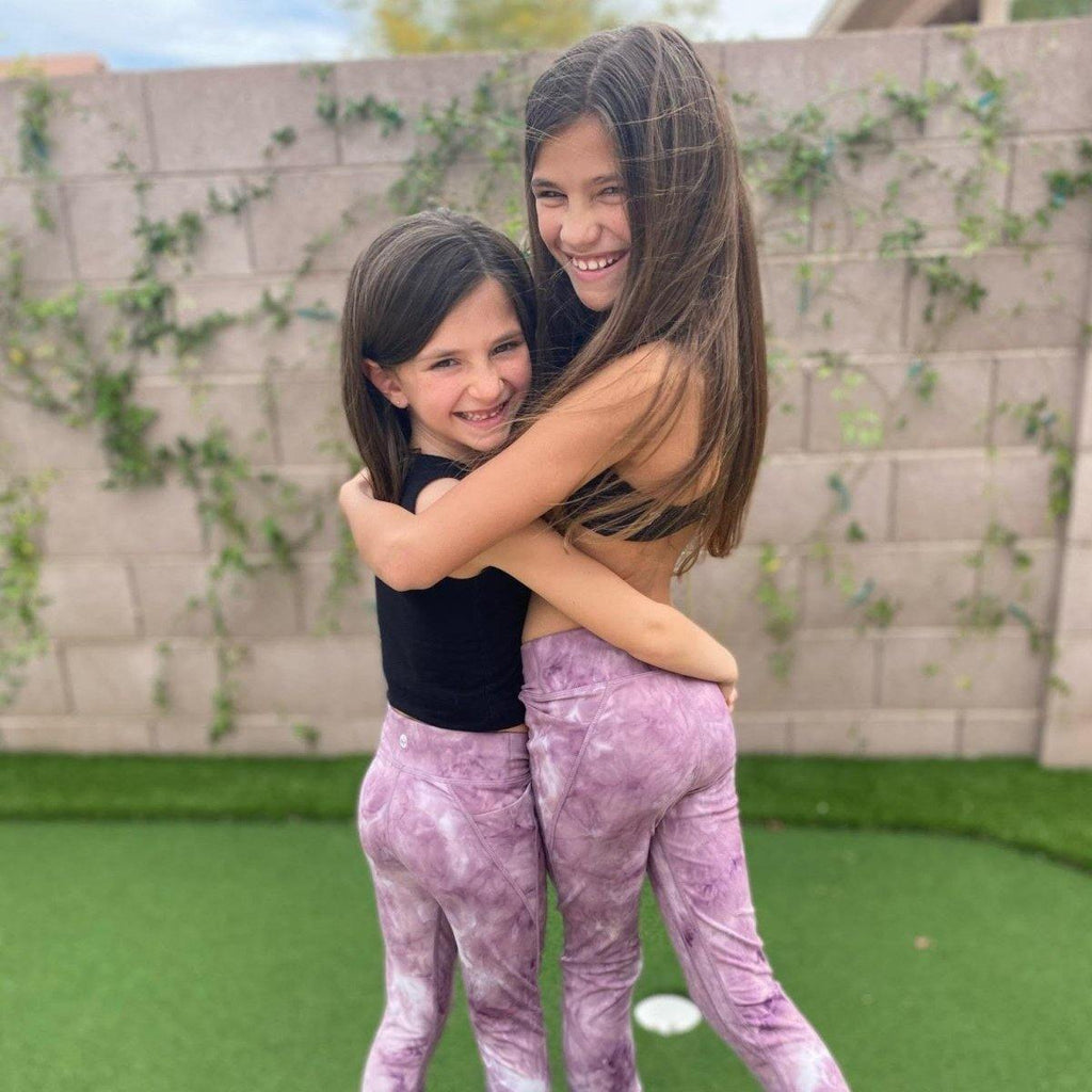 Youth Racer Capris - Lilac Tie Dye - 2T & 3T ONLY - FINAL SALE