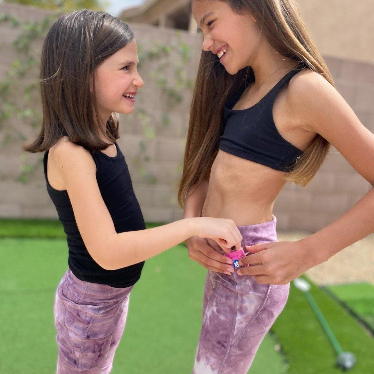 Youth Racer Capris - Lilac Tie Dye - 2T & 3T ONLY - FINAL SALE